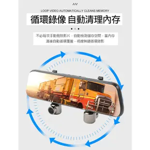 【勝利者】10吋流媒體三鏡頭行車紀錄器 前後鏡頭 對車內鏡頭 電子後視鏡 營業車適用 計程車/UBER/娃娃車可用