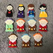 Princess Finger Puppets 11 Pcs Set Small Educational Hand Plush Felt Baby Family
