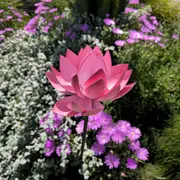PINK LOTUS FLOWER STAKE