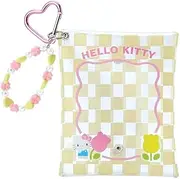 Sanrio Hello Kitty 121932 Clear Pouch with Charm, Pastel Checker, Kitty-chan Hello Kitty 5.9 x 4.7 x 0.8 inches (15 x 12 x 2 cm), Character Sanrio 121932