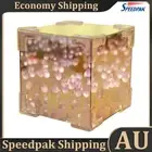 Tulip Night Light Handmade DIY Magic Cube Tulips Flower Table Lamp Mirror (3C) A