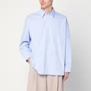 [New Amsterdam Surf Association] White/light blue checkered shirt M Light blue