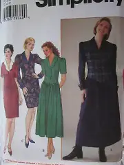 7319 Simplicity Pattern 7319 Misses Dress 8-24 UNCUT OOP FF
