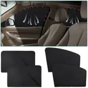 4x Shield UV Block Protector Magnetic Car Side Window Sun Block Shade Visor Mesh (for: Peugeot)