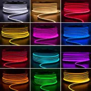 1M 2M 3M 5M 12V Flexible Sign Neon Lights Silicone Tube LED Strip with Buckles