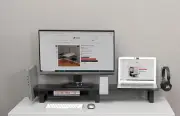 Dual Monitor Riser Stand for 2 Monitors; Extra Long; Desk & Table Top Organiser