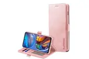 For Motorola Moto E32 Case SupRShield Wallet Card Leather Flip Magnetic Stand Phone Cover (Rose Gold)