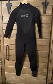 O'Neill Women's Epic 4/3 mm Back Zip Full Wetsuit Black Size 6S New