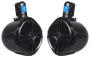 (2) EasyMount Soundbar/Roll bar Speakers 8" 600 W Waterproof For Jeep Wrangler
