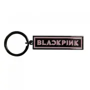 BlackPink Logo Keyring Black/White One Size