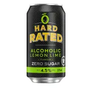 Hard Rated Zero Sugar Lemon Lime 375mL - 4 Bottles