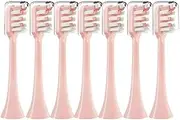 NWHEJIRM Electric Toothbrush Heads, Compatible For Xiaomi SOOCAS X3 X5 X3U X1 V1 V2 Replacement Nozzles With Anti-dust Cap(7pcs Pink)
