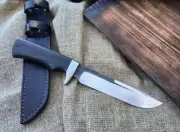 Fixed blade Russian knife, personalized knife, Yakutia knife, hand forged knife.