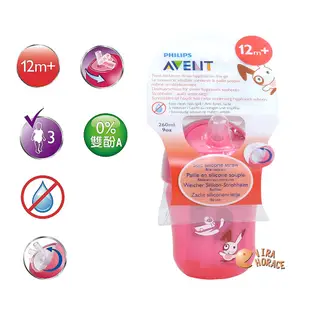 Philips Avent QQ兔吸管水杯 送 AVENT QQ兔學習湯匙組，超優惠組，錯過不再 HORACE