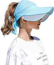 [Peicees] Wide Brim Visor Hat for Women Sun Protection Hat for Beach/Fishing/Hiking/Gardening/Camping