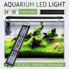 60cm 78 LED Aquarium Lights Full Spectrum Lamp Fish Lighting Tank Fit 61 - 76cm