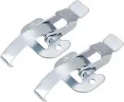 3.62-Inch Galvanized Draw Toggle Latch with Spring-Steel Hook - 2 Pcs