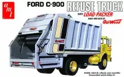 AMT Models 1247 1:25 Ford C-900 Gar Wood Load Packer Garbage Truck Model Kit