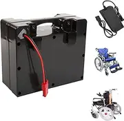 24 Volt Lithium Battery Pack 24V Electric Wheelchair Battery 24V 20Ah 25Ah 30Ah Rechargeable Battery with Charger and Anderson Plug,24v,20Ah