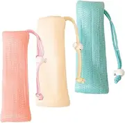 Ipetboom 3pcs Soap Bag Foam Net Shower Soap Bags Small Mesh Bags Soap Pouch for Shower Exfoliating Soap Pouch Soap Savers Bag Bar Soap Scrubber Pouch Bar Soap Saver Bathroom Accessories Pe