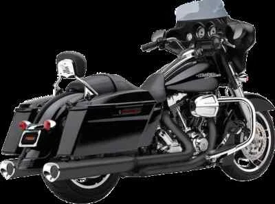 Cobra Raven Black 4in Tri Flo Slip On Muffler Tour Glide Ultra Classic 95-96