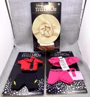 Disney nuiMOs 3 Outfits Female Empower Cottage Core Pink Red Black Straw Hat NEW