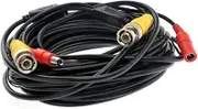 OSALADI 10m Video Power Cable Professional Grade CCTV Extension Cord Black 2.1mm Dc Connector Hard Plastic Metal Copper Wire Constructi