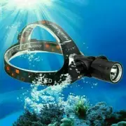 Underwater 100m LED 10000LM Scuba Diving Headlamp Flashlight Torch Light