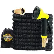 XpandaHose 50ft Expandable Garden Hose with Holder - Heavy Duty Superior Stre...