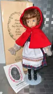 15" Dianna Effner Red Riding Hood Porcelain Doll Brother's Grimm By Knowles