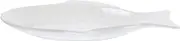 Mikinona Unique Fish Shape Ceramic Platter Multi-Functional Serving Tray Fish Serving Dish