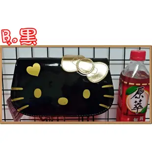 正版 三麗鷗 Hello Kitty 凱蒂貓造型手機斜背包 鏈條包 鐵鏈包 硬殼包 漆皮亮