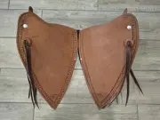 New 18" Eagle Bill Tapaderos Roughout Carlos Border Nettles 1.5" Oxbow Stirrups.