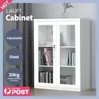 Lauft Steel Storage Shelf Display Cabinet Cupboard Bookshelf Case Organizer