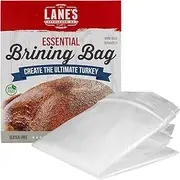 Lane's Turkey Brine Bag, 24" x 24" Extra Large Brining Bag with Strong Zipper, Enough to Hold Up To 25lb Turkey, BPA Free Chicken Brine Bag, No Fillers, Gluten Free Turkey Brine Bag, 1 Pack