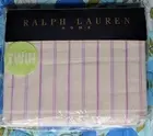 NOS Vintage Ralph Lauren Flat Sheet w/Purple and White Stripes - Twin Size