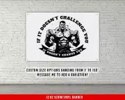 Exercise Inspiration Banner - Gym Wall Art - Home Workout Decor