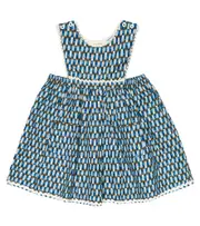 [Caramel] Caramel Baby Jupiter embroidered cotton dress M 6 blue