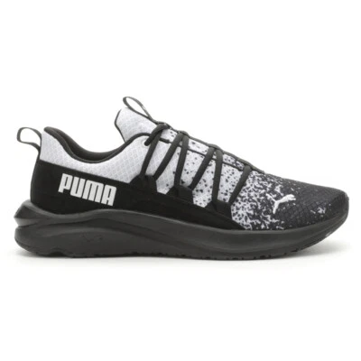 PUMA Softride One4all Splatter Lace Up Mens Black Sneakers Casual Shoes 3780590