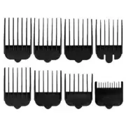Wahl Professional 8-Pack Black Plastic Clipper Cutting Guide Attachment Combs