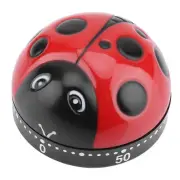 Ladybug Kitchen Timer 60 Minutes Timer Mechanical Wind up Timer Kitchen Cooking