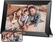 KODAK Digital Picture Frame WiFi 10.1 Inch HD IPS Touch Screen Electronic Picture Frame with 32 GB Memory, Automatic Picture Rotation, Share Photos or Videos Anywhere via App, Black