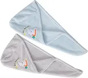 Healvian Double-Layer Hair Towels - Cap Hair Wrap for Women Boys and Girls Bath Towel Water Absorption