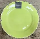 Il Mulino Lime Green Crackle Rustic MELAMINE Side Plates Set Of 4