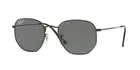 Ray-Ban HEXAGONAL METAL RB 3548N Black/G-15 Classic Green Polarized Sunglasses