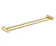 CADDENCE Series Brushed Gun Yellow Gold Double Towel Rail 600mm