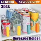 3PCS Fridge Space Saver Rack Dispenser Can Holder Organizer Beer Soda Storage