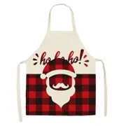 Nevenka Black and Red Plaid Christmas Apron for Home Kitchen Cooking-A19