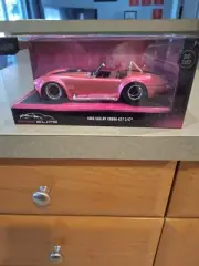 Jada Toys 2024 PINK SLIPS Pink 1965 Shelby Cobra 427 S/C 1/24 Scale Diecast Car