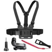 Wear-Resisting Black Chest Harness Body Strap Mount Adjustable for GoPro Android